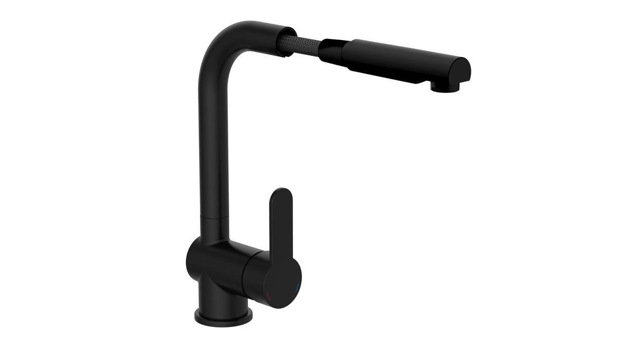 KÜCHENARMATUR Mod. London  - Schwarz, Basics, Metall (11,3/30/24cm) - Schütte