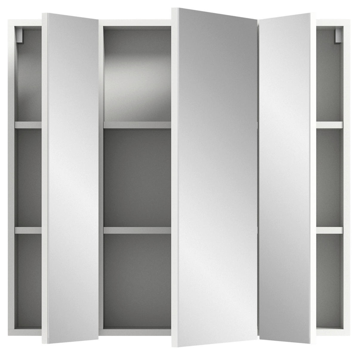 KOPALNICA  bela, bela, visoki sijaj  - črna/bela, Moderno, umetna masa/leseni material (82cm) - MID.YOU