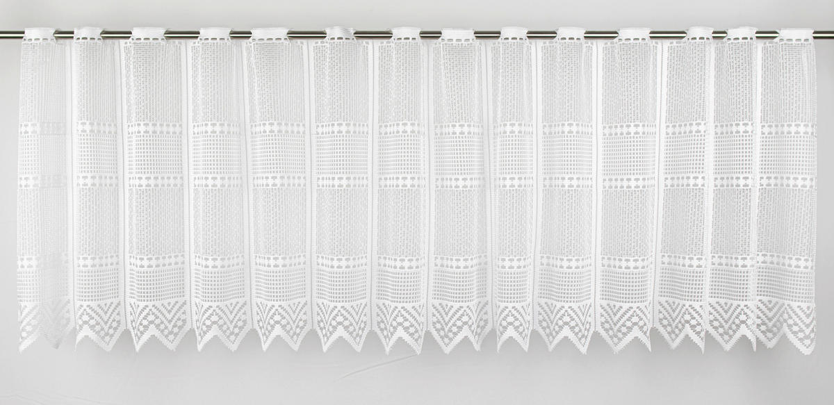 KURZGARDINE   150/30 cm   - Weiß, Basics, Textil (150/30cm)
