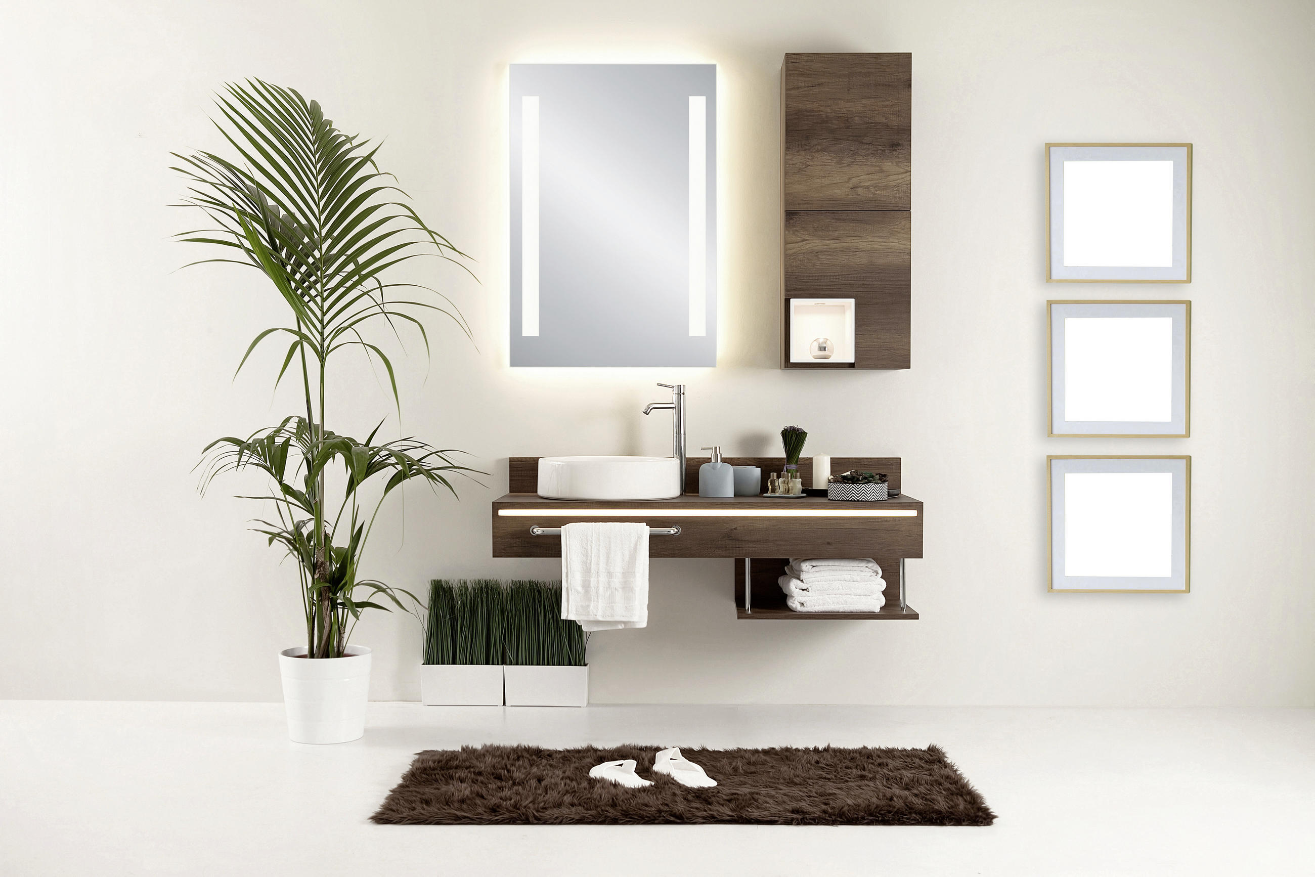 BADEZIMMERSPIEGEL 50/70/3,5 cm  - Basics, Glas (50/70/3,5cm)