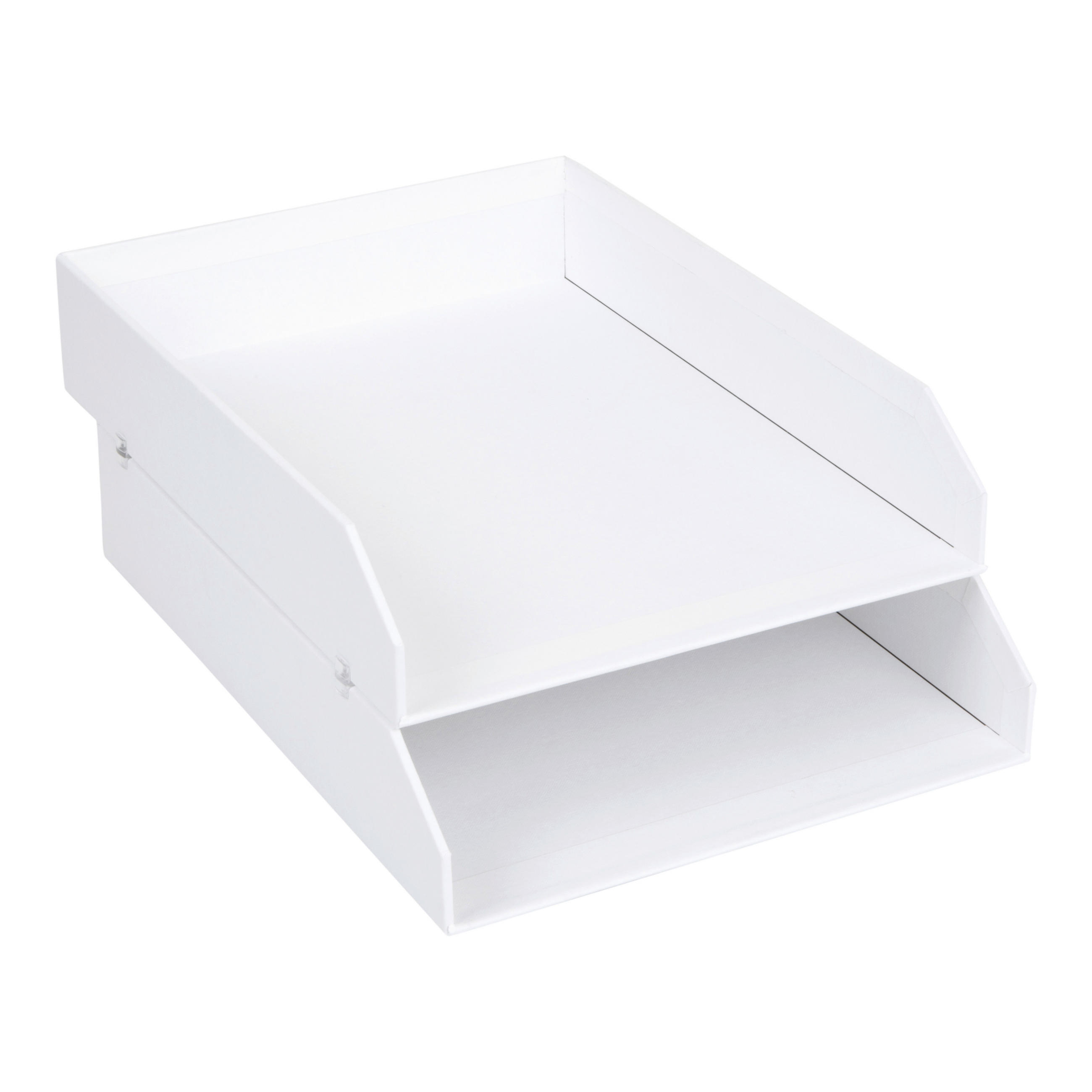 BRIEFABLAGE Papier, Karton Weiß  - Weiß, Basics, Karton/Papier (23/31/6cm)