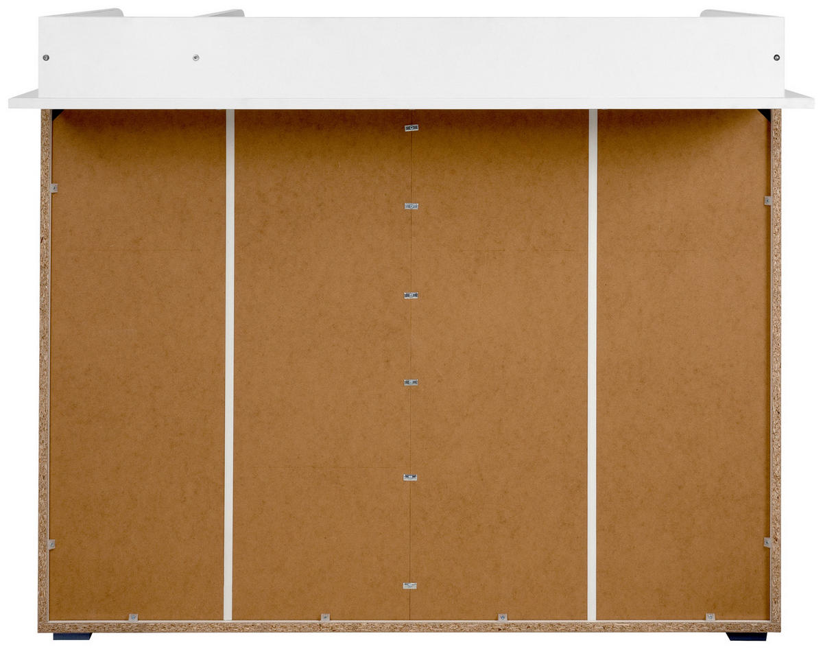 WICKELKOMMODE Weiß  - Weiß, Basics, Holzwerkstoff (120/102/77cm) - MID.YOU