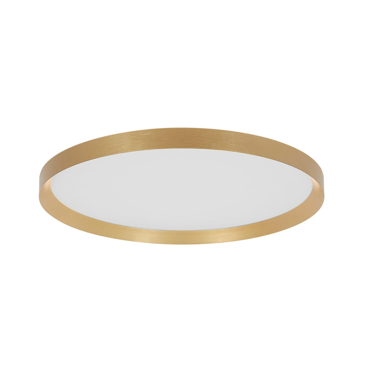 DECKENLEUCHTE  40/7 cm    - Goldfarben, KONVENTIONELL, Kunststoff/Metall (40/7cm)