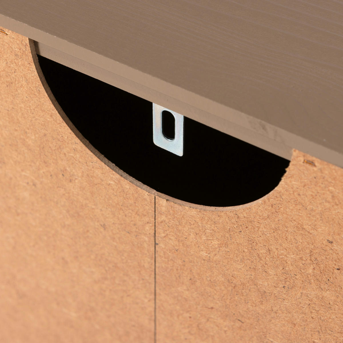 KOMMODE Cadiz  in 85/135/40 cm  - Schlammfarben/Schwarz, Design, Holz/Metall (85/135/40cm) - Livetastic