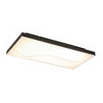 LED-DECKENLEUCHTE 90/45/10,5 cm   - Schwarz, Design, Kunststoff/Metall (90/45/10,5cm) - Novel