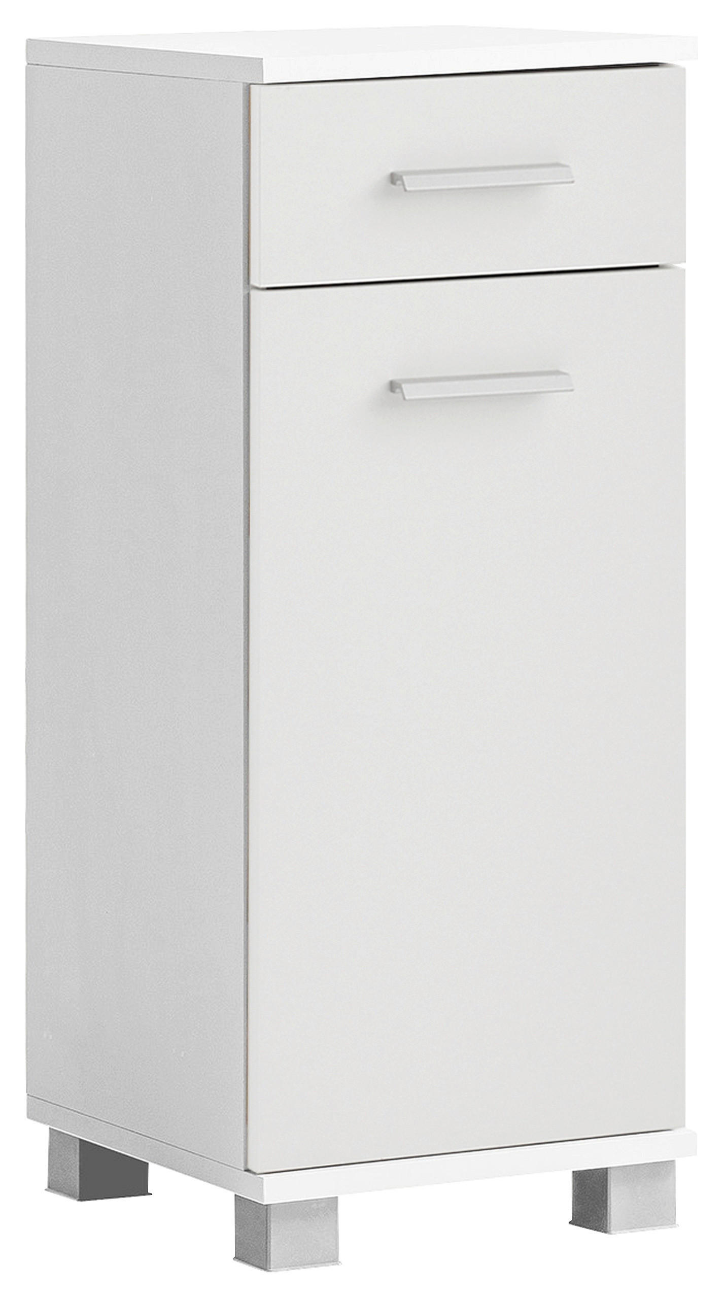 UNTERSCHRANK 30,3/75,3/32,6 cm   - Chromfarben/Weiß, KONVENTIONELL, Holzwerkstoff/Kunststoff (30,3/75,3/32,6cm) - Stylife