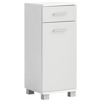 UNTERSCHRANK 30,3/75,3/32,6 cm   - Chromfarben/Weiß, KONVENTIONELL, Holzwerkstoff/Kunststoff (30,3/75,3/32,6cm) - Stylife