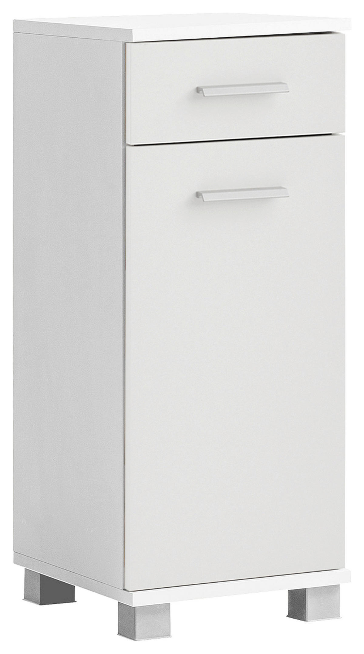 UNTERSCHRANK 30,3/75,3/32,6 cm   - Chromfarben/Weiß, KONVENTIONELL, Holzwerkstoff/Kunststoff (30,3/75,3/32,6cm) - Stylife
