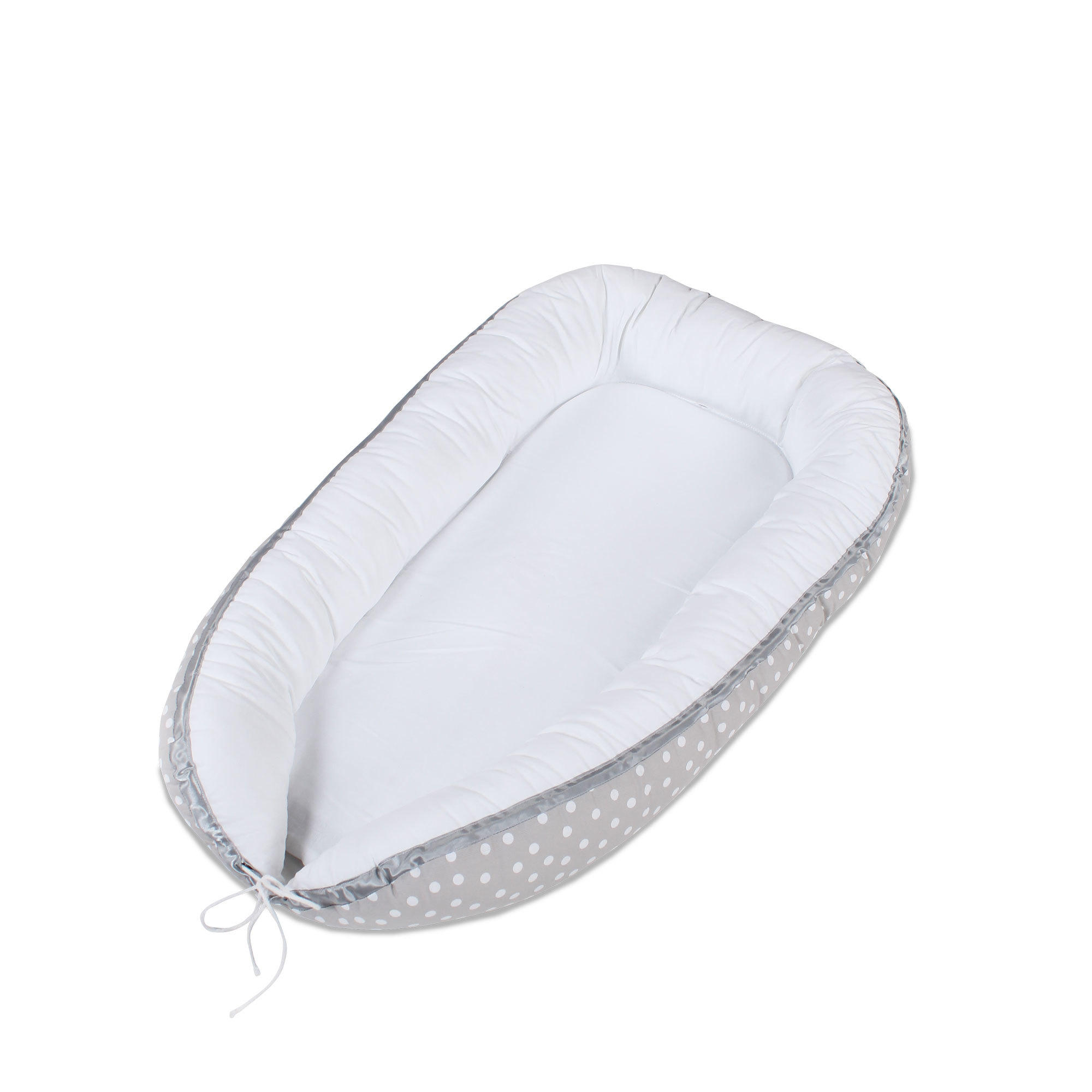 Kuschelnest Babybay    - Hellgrau/Weiß, Basics, Textil (90/50/13cm) - Babybay