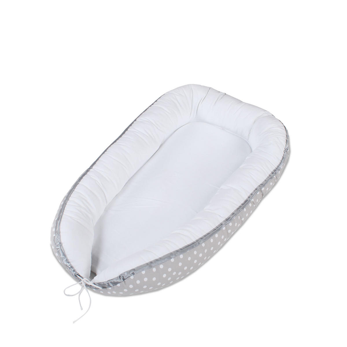 Kuschelnest Babybay    - Hellgrau/Weiß, Basics, Textil (90/50/13cm) - Babybay