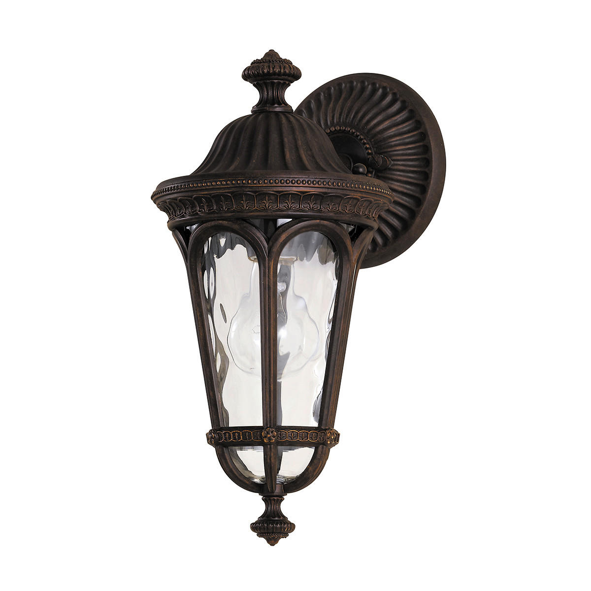 AUSSENWANDLEUCHTE - Braun, Konventionell, Glas/Metall (16,5/20,3/34,3cm) - Elstead Lighting
