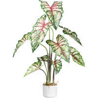 KUNSTPFLANZE 100 cm  - Rot/Braun, Design, Kunststoff (100cm)