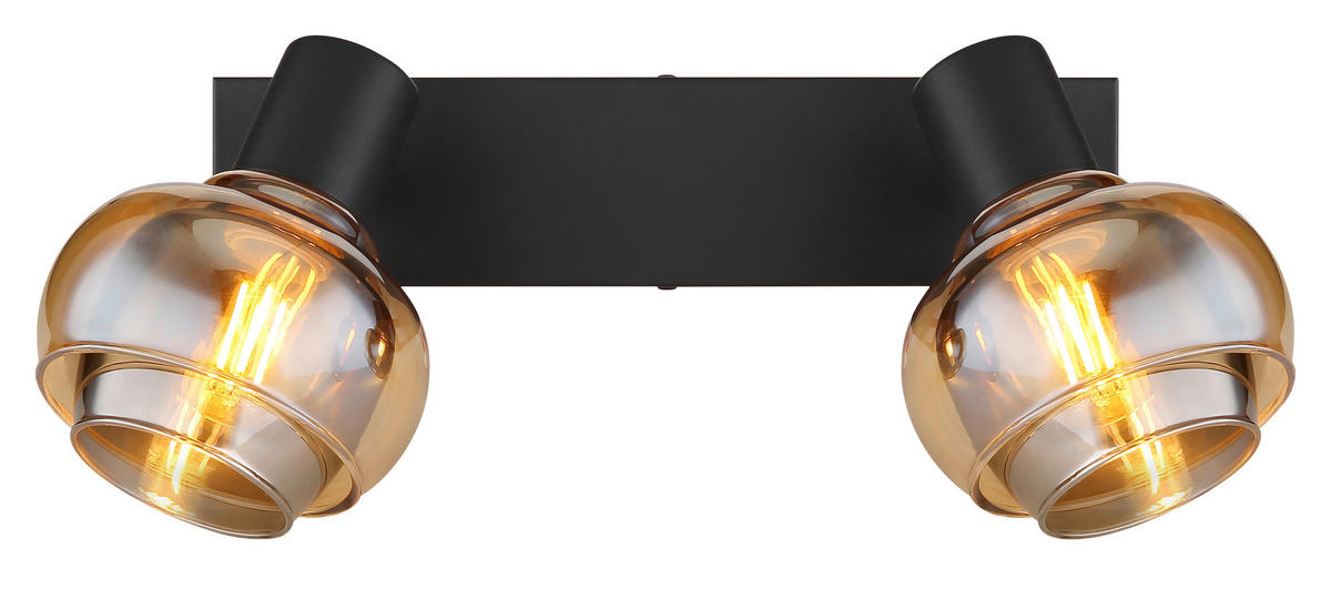 STRAHLER 26/10,5/13,5 cm   - Schwarz, Basics, Glas/Metall (26/10,5/13,5cm) - Globo