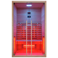 INFRAROTKABINE für 2 Personen Ruby 2  - Naturfarben, Basics, Holz (120/195/100cm) - Sanotechnik