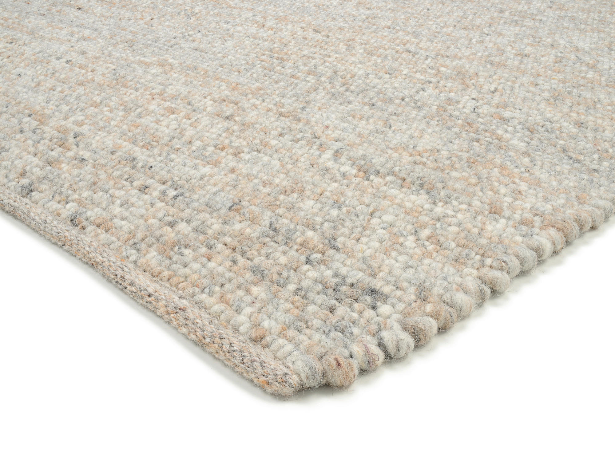 HANDWEBTEPPICH 60/90 cm Helsinki Naturfarben  - Naturfarben, Basics, Textil (60/90cm) - Linea Natura