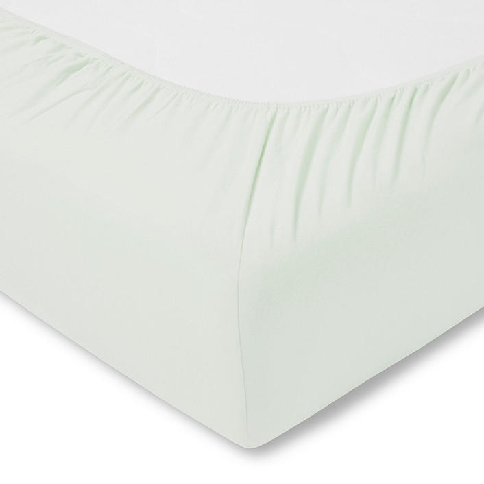 SPANNLEINTUCH 100/200 cm Single-Jersey  - Jadegrün, Basics, Textil (100/200cm) - Estella