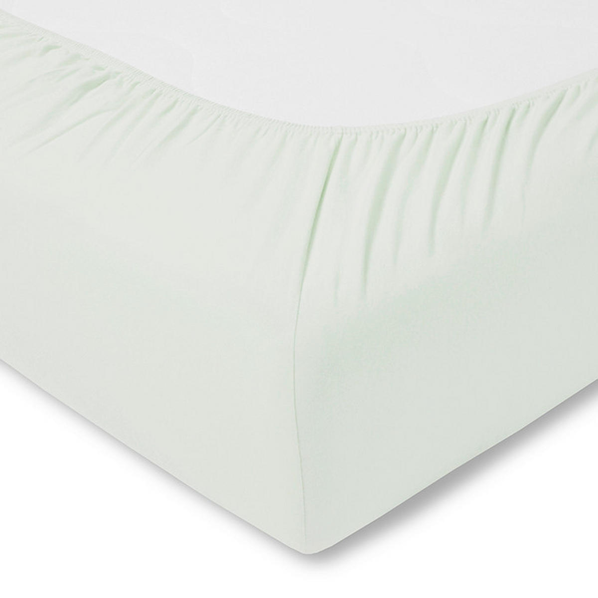 SPANNLEINTUCH 200/200 cm Single-Jersey  - Jadegrün, Basics, Textil (200/200cm) - Estella