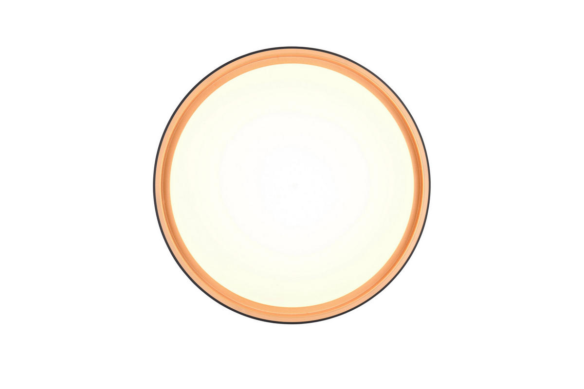 LED-DECKENLEUCHTE  40/7,5 cm    - Weiss/Goldfarben, Basics, Kunststoff (40/7,5cm)