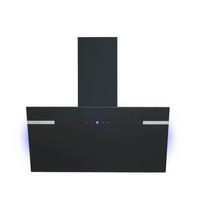 DUNSTABZUGSHAUBE CH69090SA+  - Schwarz, Trend, Glas/Metall (90/76,4-114,4/38,2cm) - Respekta