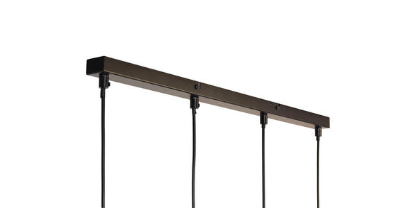 HÄNGELEUCHTE 90/11/112 cm - Graubraun, Trend, Glas/Metall (90/11/112cm) - Novel