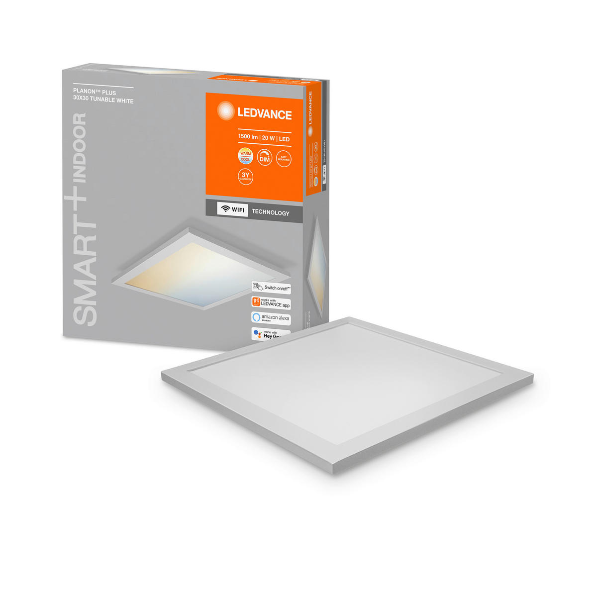 LED-PANEEL Smart+ Wifi Planon Plus 30/30/5,6 cm   - Weiß, Basics, Metall (30/30/5,6cm) - Ledvance