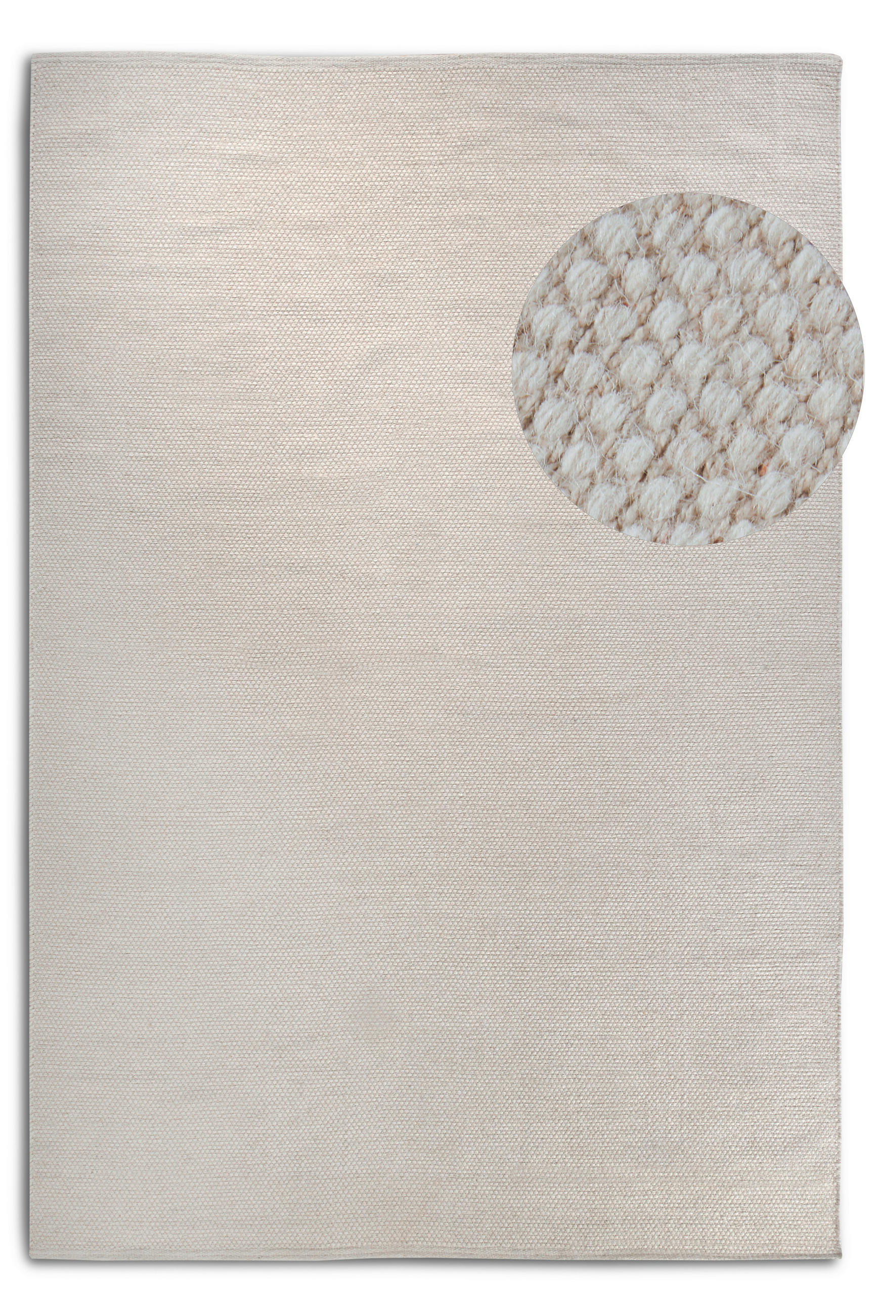 WEBTEPPICH 80/150/150 cm Delhi Weiß  - Weiß, Basics, Textil (80/150/150cm) - Elle Decoration