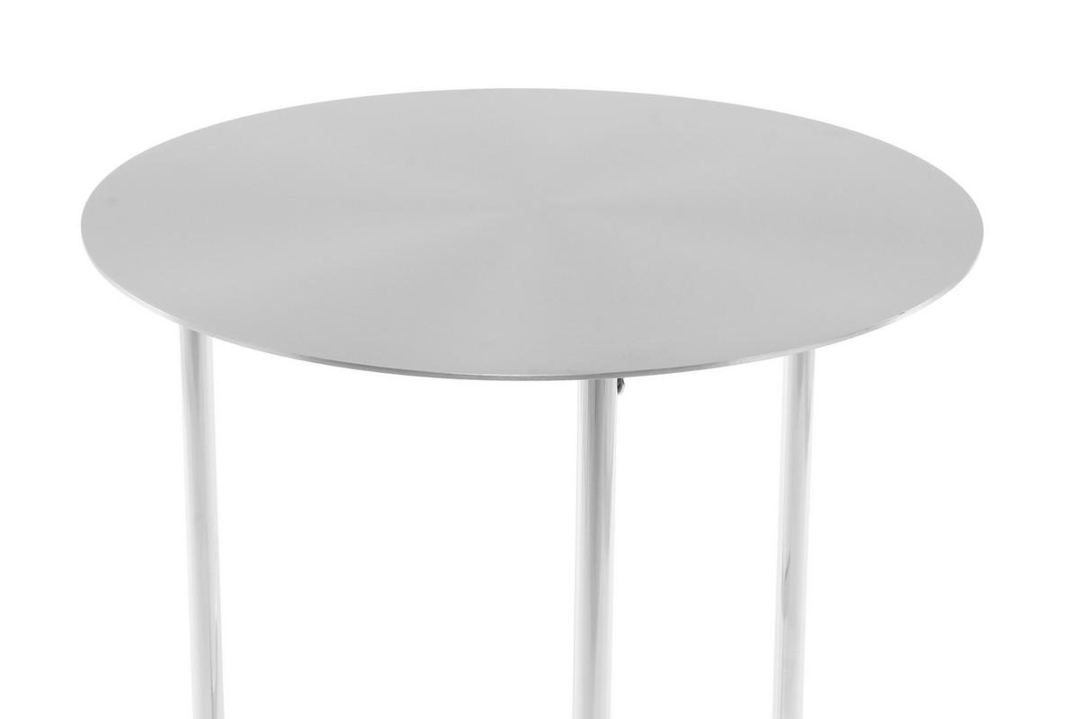 ODKLÁDACÍ STOLEK, barvy nerez oceli - barvy nerez oceli, Design, kov (40/54cm) - MID.YOU