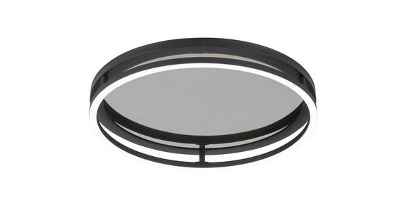 LED-DECKENLEUCHTE 39/8,7 cm - Schwarz, LIFESTYLE, Kunststoff/Metall (39/8,7cm) - Novel