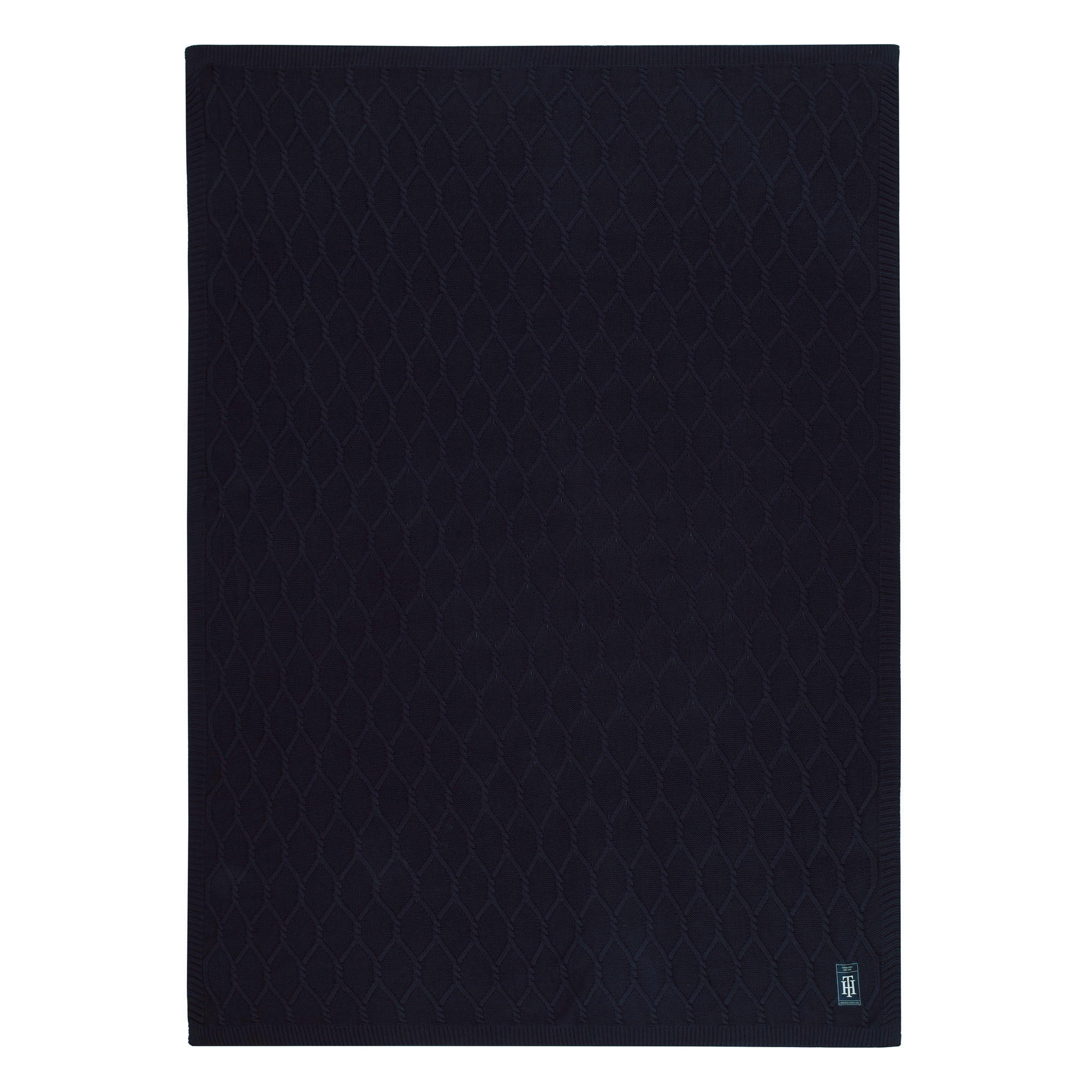 WOHNDECKE Cable 130/170 cm  - Blau, KONVENTIONELL, Textil (130/170cm) - Tommy Hilfiger