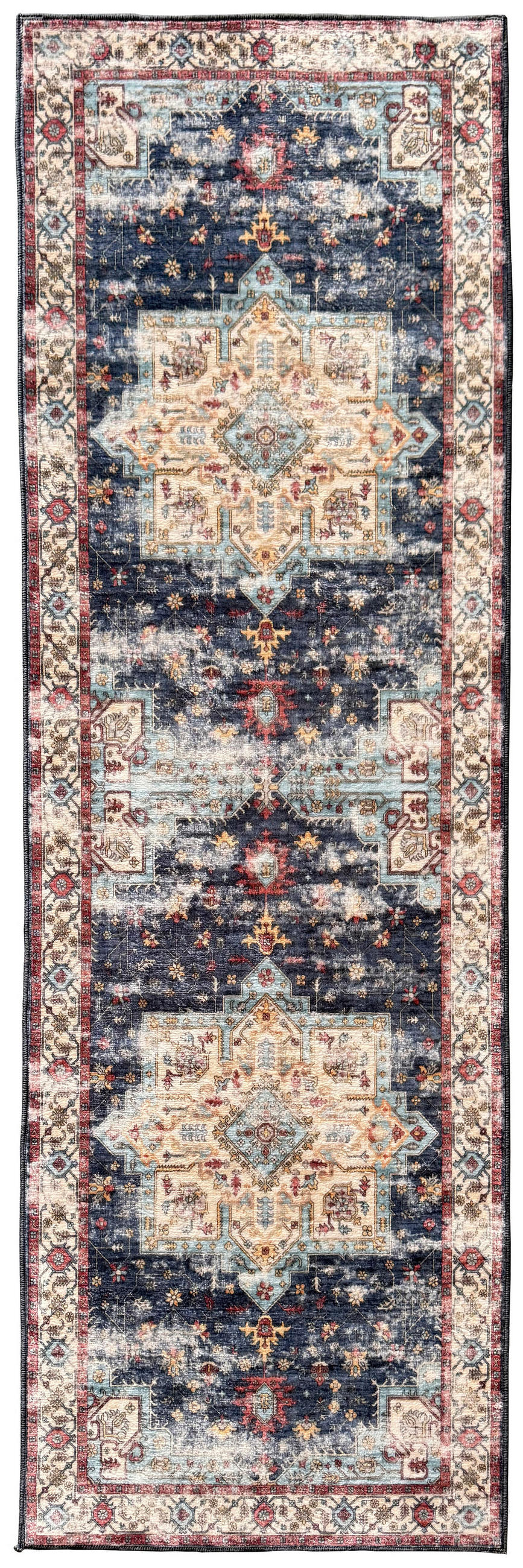 TKANÝ KOBEREC, modrá - modrá, Basics, textil (62/184cmcm)