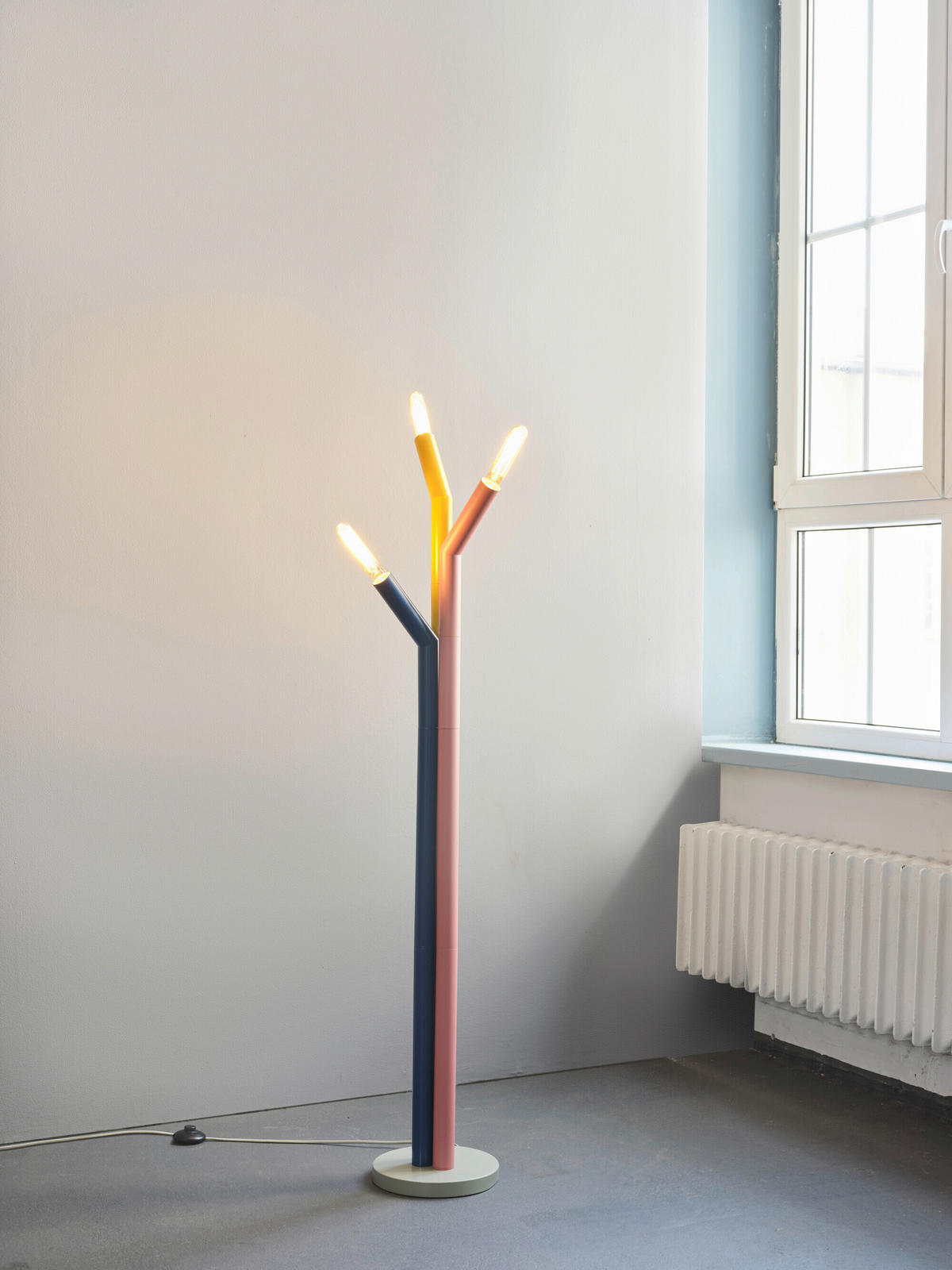 STEHLEUCHTE 25,7/146,5 cm    - Design, Metall (25,7/146,5cm) - Osram