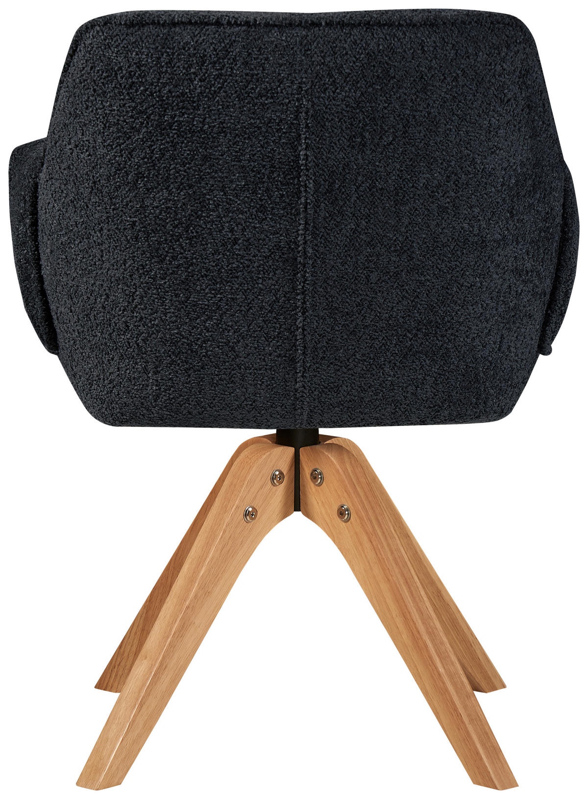 ARMLEHNSTUHL  in Bouclé  - Anthrazit, MODERN, Holz/Textil (60/86,5/63,5cm) - Kayoom
