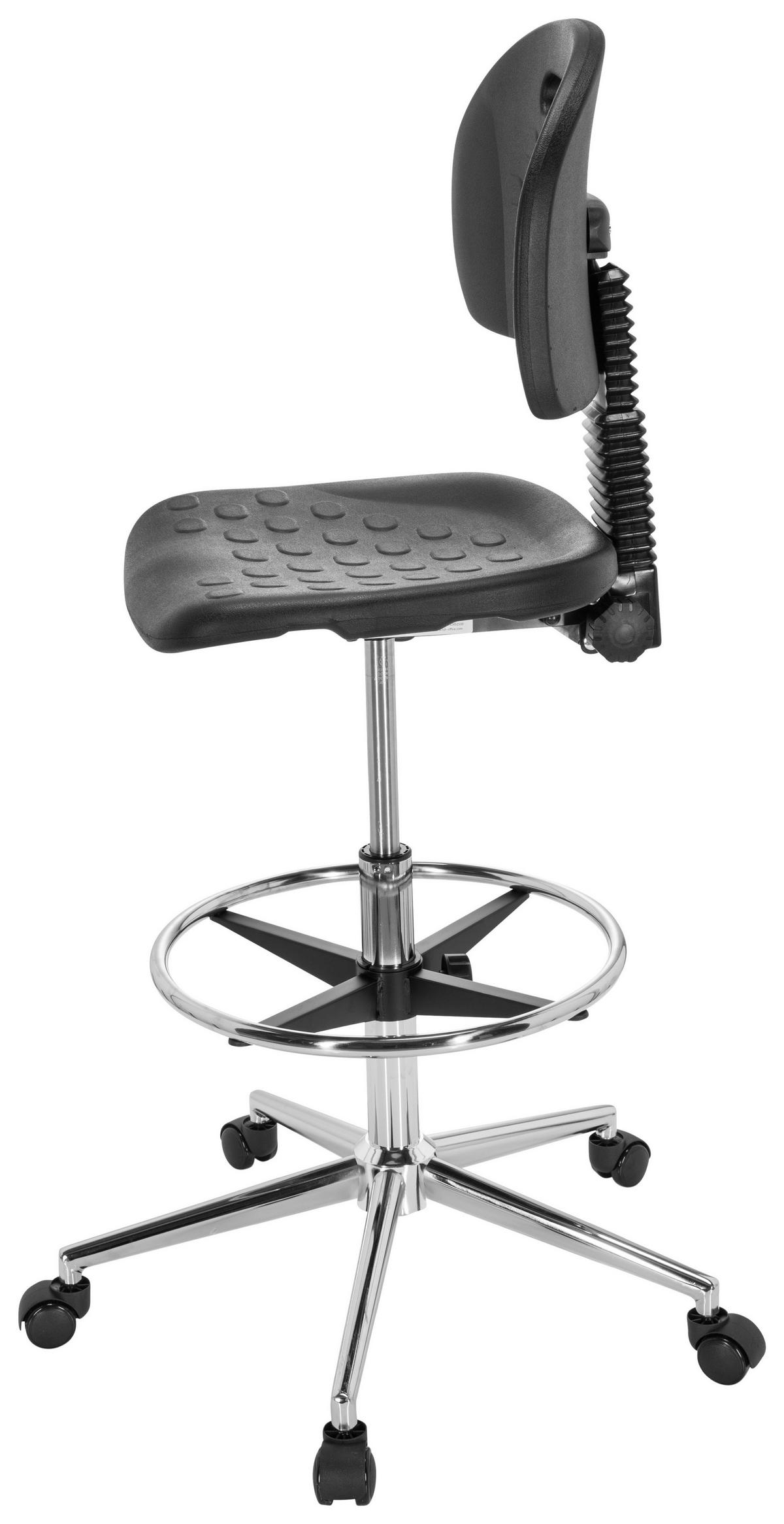 DREHSTUHL Schwarz  - Silberfarben/Schwarz, Basics, Kunststoff/Metall (45/91/61cm) - MID.YOU