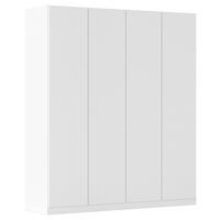 FALTTÜRENSCHRANK 181/210/54 cm 2-türig Weiß  - Weiß, Holzwerkstoff (181/210/54cm) - Rauch Möbel