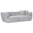 BIGSOFA  in Chenille Schwarz, Weiß  - Schwarz/Weiß, KONVENTIONELL, Kunststoff/Textil (240/75/105cm) - Carryhome