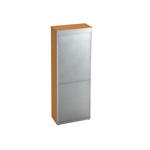 AKTENSCHRANK 80/215,6/42 cm  - Buchefarben/Alufarben, KONVENTIONELL, Holzwerkstoff/Kunststoff (80/215,6/42cm) - Venda