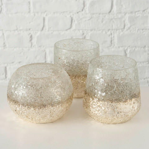 WINDLICHT - Champagner, Basics, Glas (8,5/11cm) - Ambia Home