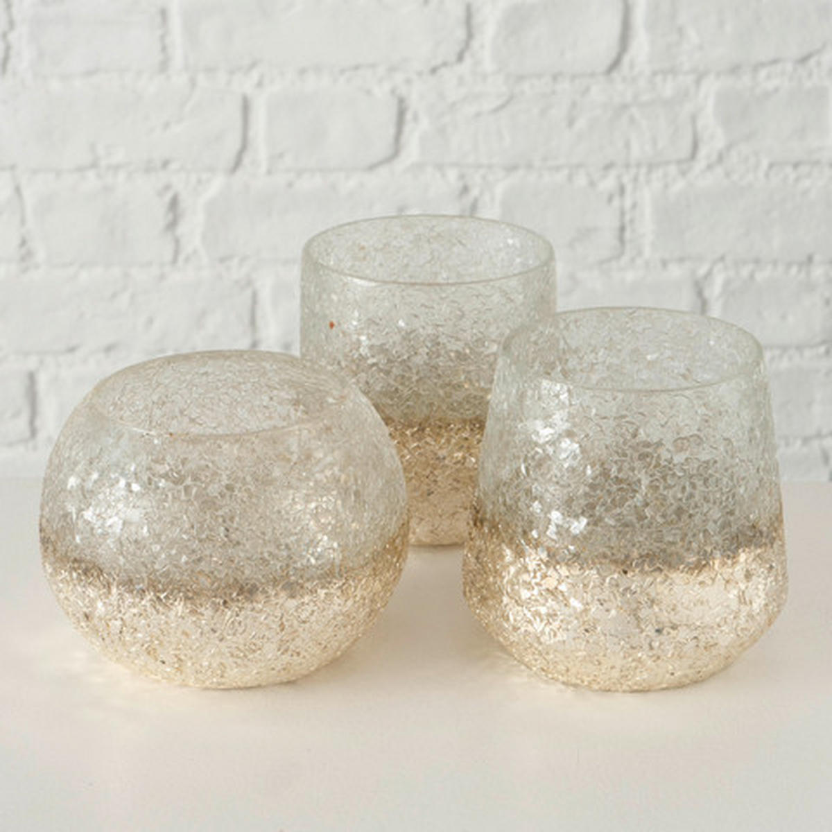 WINDLICHT - Champagner, Basics, Glas (8,5/11cm) - Ambia Home
