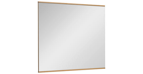 WANDSPIEGEL 89/90/2 cm    in rechteckig  - Klar/Eiche Bianco, Design, Glas/Holzwerkstoff (89/90/2cm) - Dieter Knoll