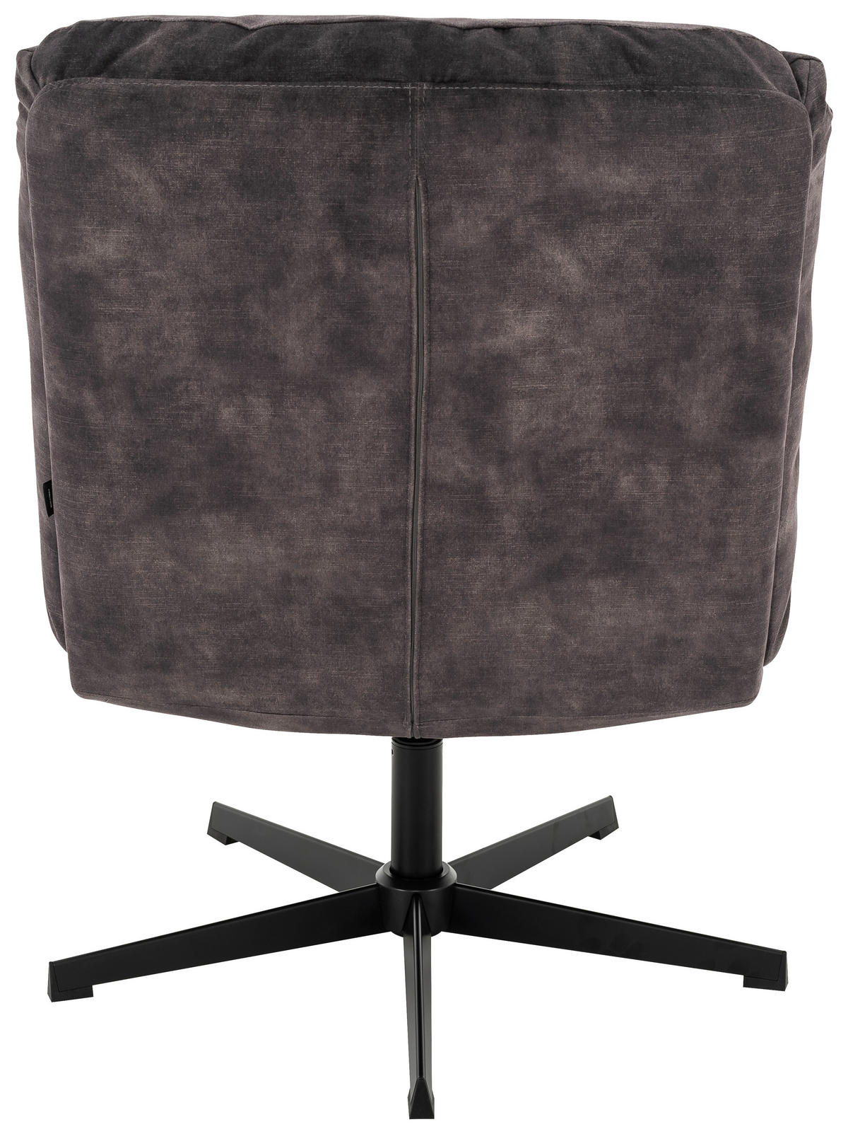 SESSEL Velours Grau    - Schwarz/Grau, MODERN, Textil/Metall (68/91/82cm) - MID.YOU
