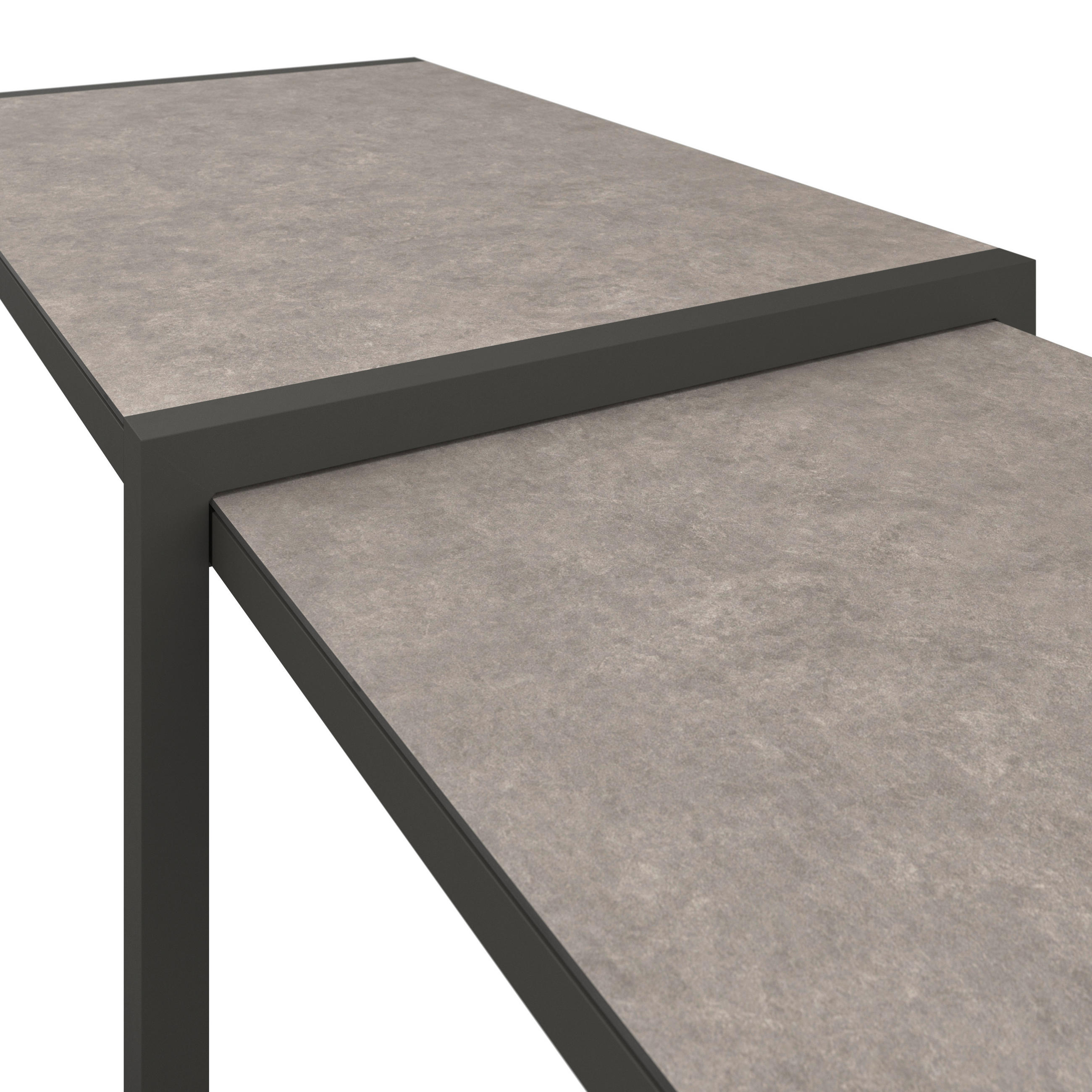 GARTENSET 12-teilig  - Dunkelgrau/Anthrazit, Design, Glas/Textil - Amatio