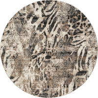 VINTAGE-TEPPICH 120/RUND cm GASIRA Anthrazit, Creme rund  - Anthrazit/Creme, Design, Textil (120/RUNDcm) - Dieter Knoll