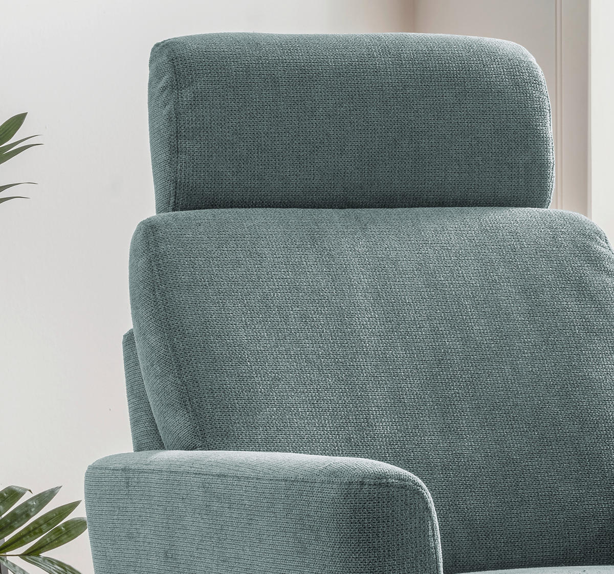 RELAXSESSEL in Textil Blaugrau  - Blaugrau/Schwarz, Modern, Textil/Metall (77/105/87-154cm) - Livetastic