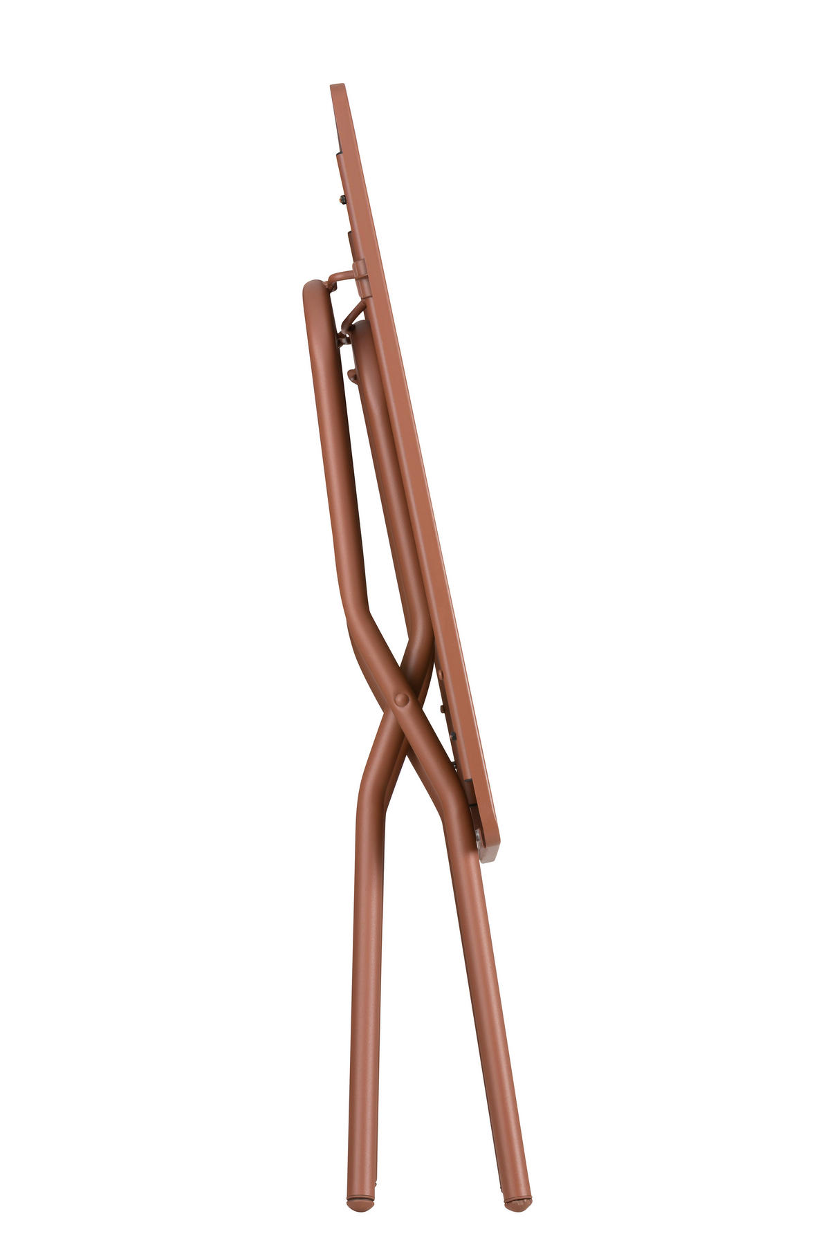 GARTENKLAPPTISCH 70/64/73 cm Metall rechteckig  - Rot, Basics, Metall (70/64/73cm) - Lafuma Mobilier