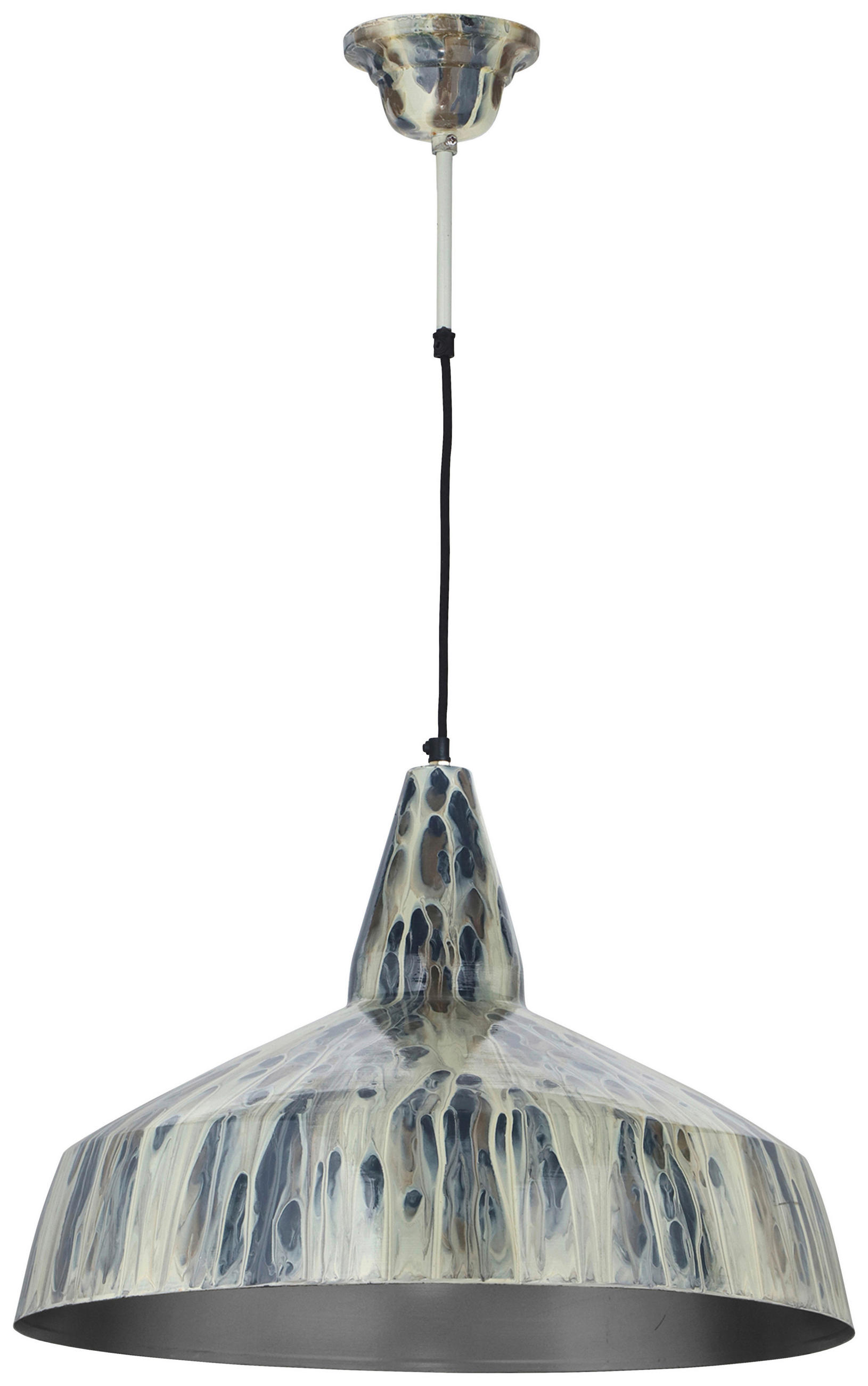 HÄNGELEUCHTE 49,5/49,5/33 cm   - Creme, Basics, Metall (49,5/49,5/33cm) - Kayoom