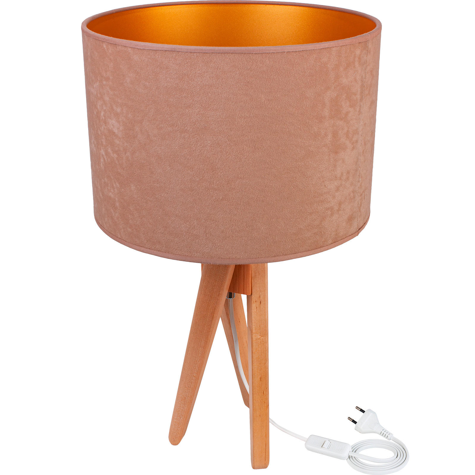 TISCHLEUCHTE 30/55 cm   - Beige/Naturfarben, Basics, Holz (30/55cm)