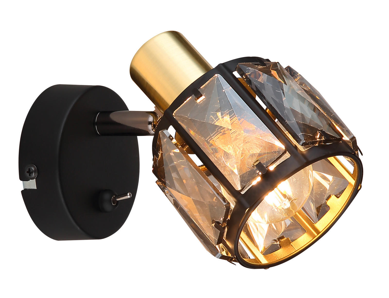 PROIECTOR - Design, sticlă/metal (9,2/12,5/16cm) - Globo