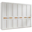 DREHTÜRENSCHRANK 299,2/229,4/59,5 cm,  in Weiß, Eichefarben, 6-türig  - Wildeiche/Eichefarben, LIFESTYLE, Holz/Holzwerkstoff (299,2/229,4/59,5cm) - Landscape