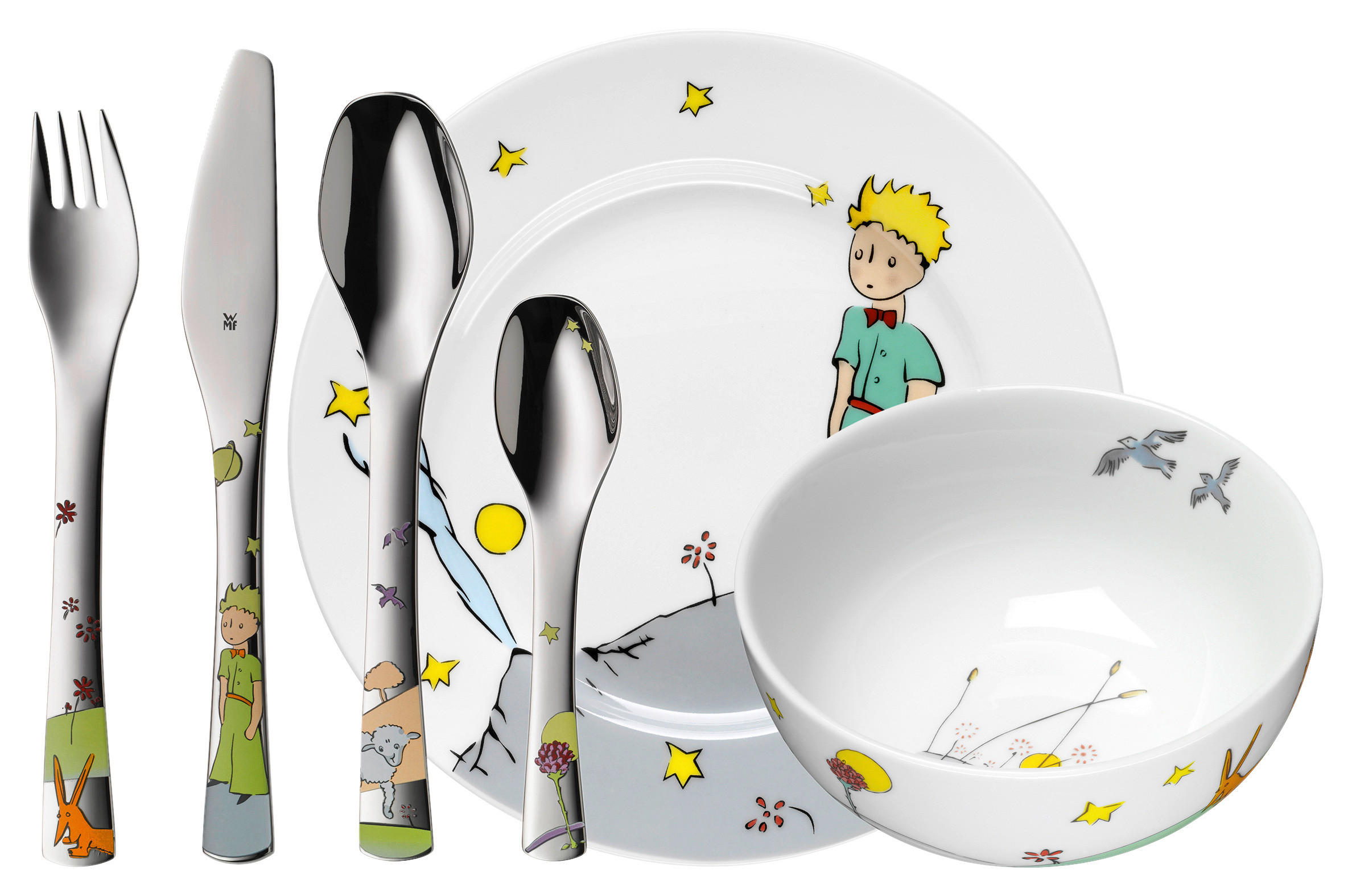 KINDERGESCHIRRSET Der kleine Prinz 6-teilig  - Basics, Metall - WMF