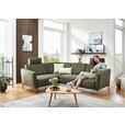 ECKSOFA Olivgrün Flachgewebe  - Eichefarben/Olivgrün, Design, Holz/Textil (189/236cm) - Valnatura